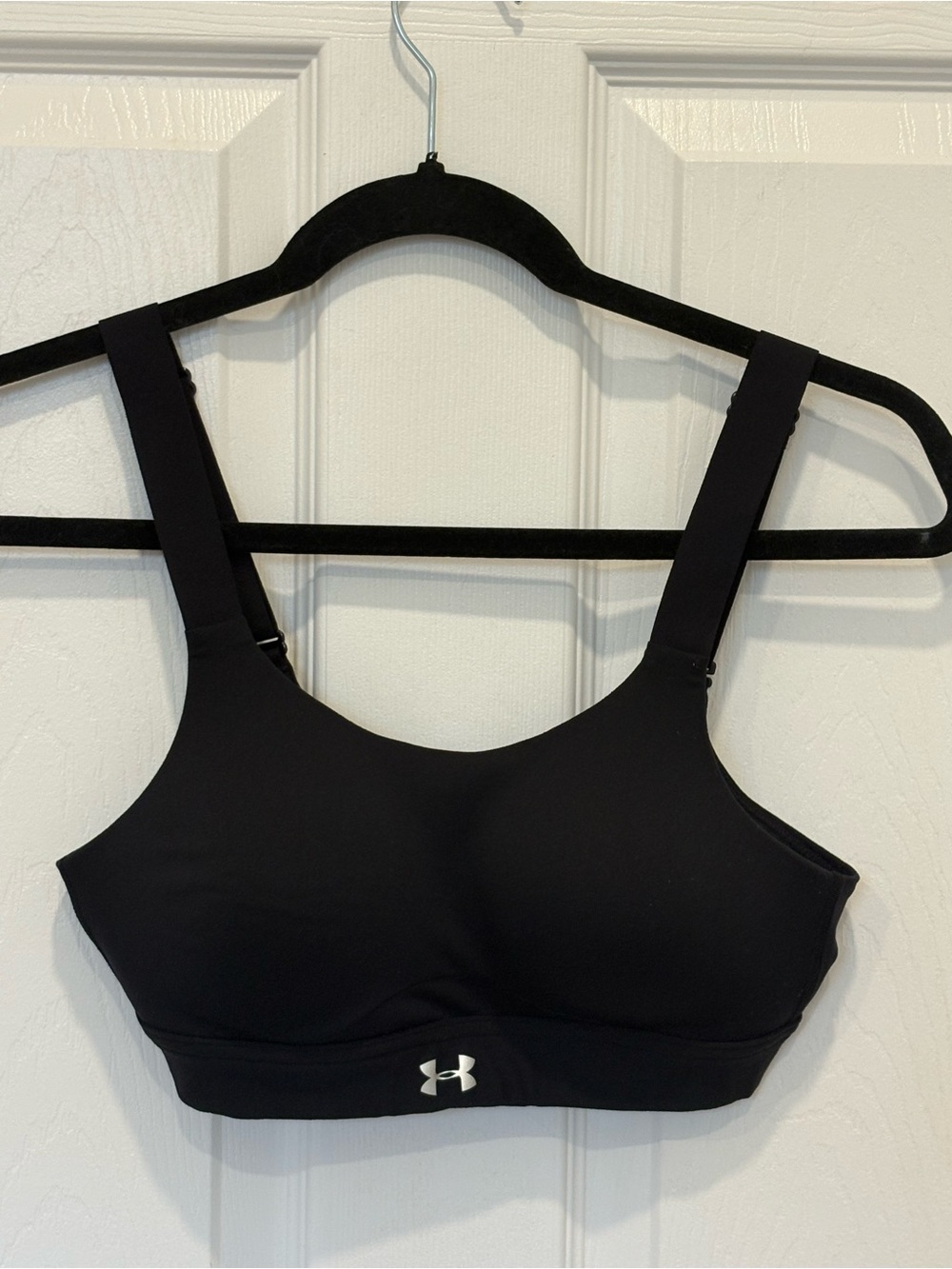 Under Armour Black Supportive Sports Bra with Wide Straps #1116